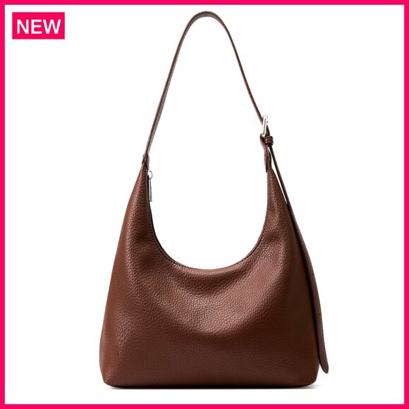 Vegan Leather Tote Bag with Adjustable Strap, Zipper Closure, Multiple Pockets